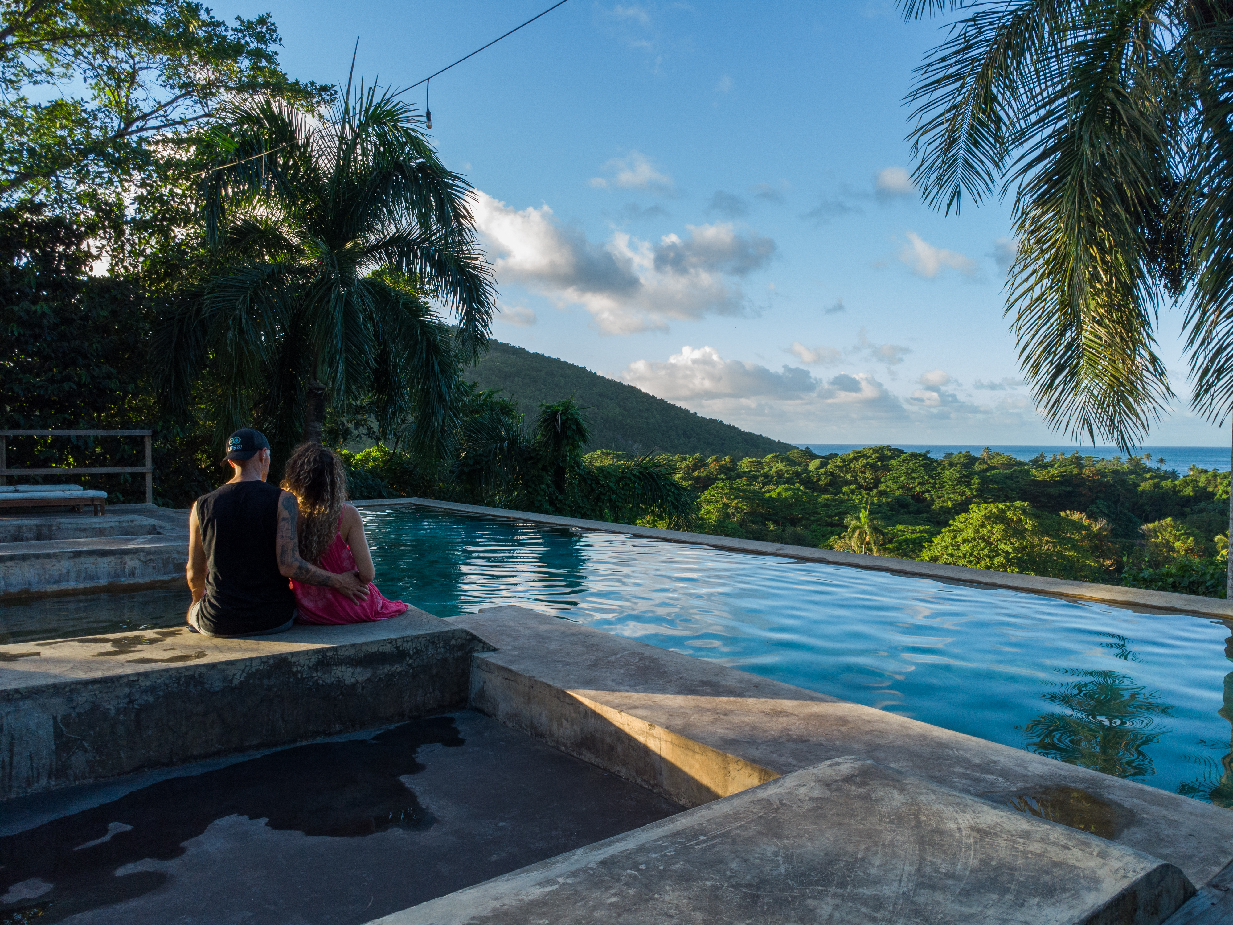 Infinity pool with ocean view